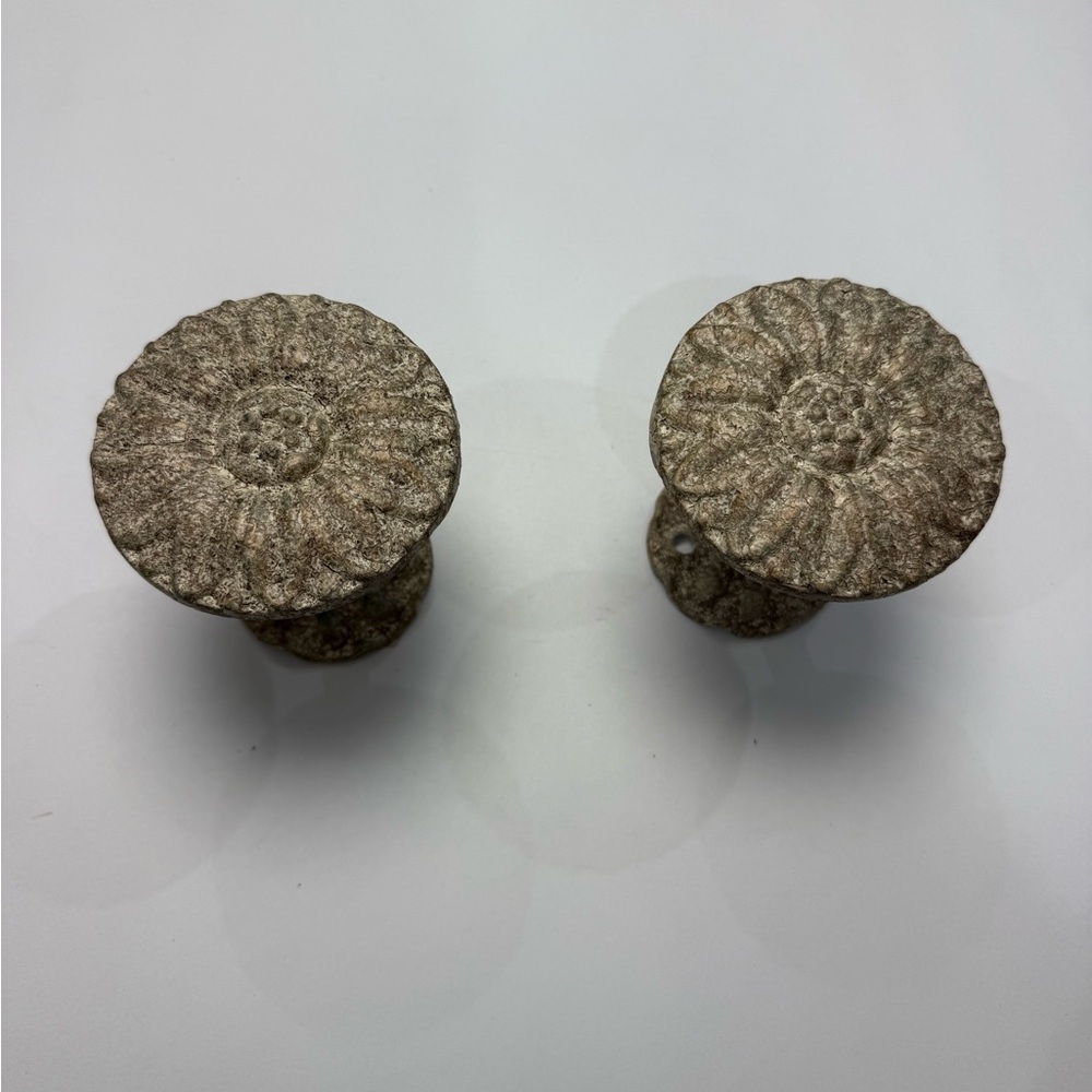 Drapery Medallions - set of 2. Also known as drapery tiebacks.